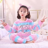 Girls Cozy Fleece Pajama Set – Cute Winter Nightwear