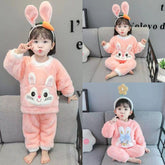 Girls Cozy Fleece Pajama Set – Cute Winter Nightwear