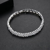 Diamond Leaf Tennis Bracelet