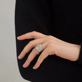 Luxe intertwined ring