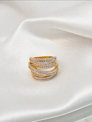 Luxe intertwined ring