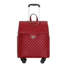 Quilted trolley backpack